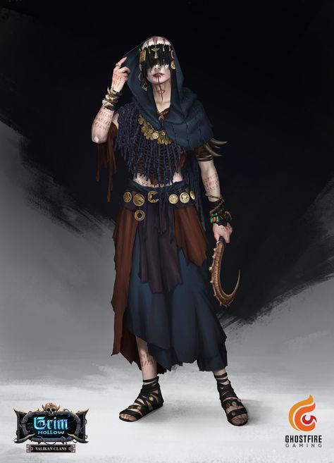 ArtStation - Grim Hollow: Valikan Clans - Grenhildr Grim Hollow, Roman Britain, Dark Sun, Fantasy Witch, Rpg Characters, Conan The Barbarian, Fantasy Monster, Outfit Design, The Cult