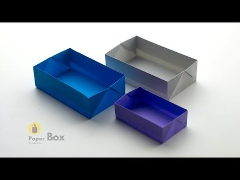 (1) How to make a paper box | Origami Box | Rectangular Box | DIY - YouTube Paper Box Origami, Origami Food, Origami Box Easy, Box Origami, Origami Box, Box Diy, How To Make Box, Diy Youtube, Origami Easy