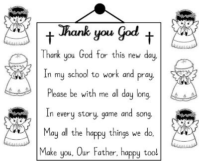 Thank you God poem Prayer For School Student Classroom, School Prayer For Kids, Classroom Prayer, Prayer For Kids, Back To School Prayer, English Prayer, Christian Preschool, School Prayer, Catholic Education