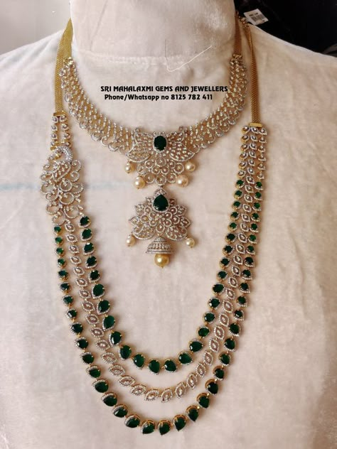 Diamond Emerald Necklace, Antique Haram, October Jewelry, Bride Saree, Antique Accessories, Wedding Jewelry Sets Bridal Jewellery, Temple Jewelry Necklace, Indian Wedding Jewelry Sets, Choker Necklace Designs