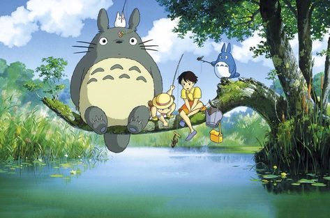 Anime Totoro, Ghibli Studios, Art Studio Ghibli, Personajes Studio Ghibli, Studio Ghibli Background, Scene Wallpaper, Ghibli Artwork, Neighbor Totoro, Studio Ghibli Movies