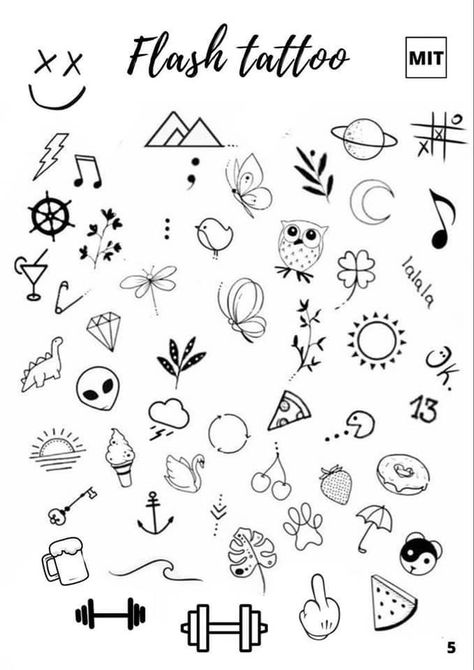 Easy Tattoos To Draw, Basic Tattoos, Beginner Tattoos, Omerta Tattoo, Sharpie Tattoos, Flash Tattoo Designs, Tattoo Flash Sheet, Small Tattoos Simple, Simple Tattoo Designs