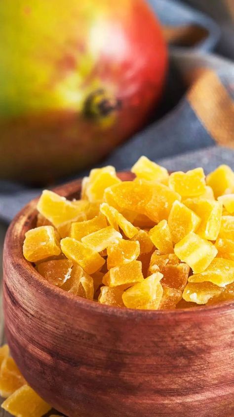 Mango Candy Recipes: How to make preservatives-free Mango Candy for kids | Times of India Mango Candy Recipe, Mango Candy, Candied Fruit Recipes, Mango Dessert Recipes, Vegan Gluten Free Desserts, Baked Fries, Dried Mangoes, Mango Recipes, Caramel Candy