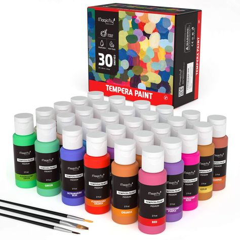 Art Supplies List, Poster Paint, Tempera Paint, Art & Craft Paint, Washable Paint, Acrylic Paint Set, Paint Supplies, Finger Painting, Paint Palette