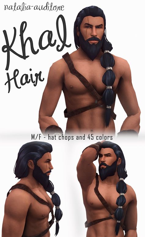 Natalia Auditore, Ts4 Medieval, Sims 4 Cc Patreon, Sims 4 Hair Male, Cc Patreon, Medieval Hairstyles, Sims Medieval, Viking Beard, Tumblr Sims 4