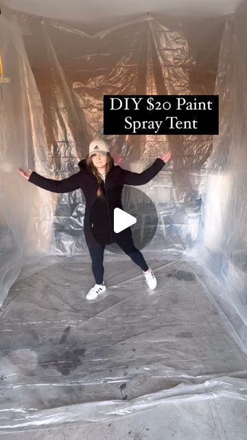 Spray Paint Tips And Tricks, Paint Tent Diy, Spray Paint Tent Diy, Camo Spray Paint, How To Use A Spray Painter, Spray Paint Techniques, Painted Built Ins, Diy Tent, Diy Spray Paint