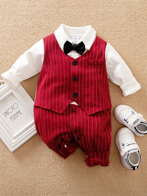 Plaid Jumpsuit, Autumn Sleeve, Baby Boy Clothes Newborn, Toddler Romper, Baby Jumpsuit, Jumpsuit Outfit, Baby Boy Romper, Red Suit, Pinstriping