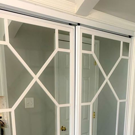 O'verlays on Instagram: "Who said front doors have to be boring? 🚪🔮 Step into the world of chic design with our stunning panels for glass or walls. Bring your space to life! 🌈 Follow us for more ⁣⁣ ⁣⁣ #ClosetMakeover #homestyling #myoverlays #furnituremakeover #doorporn #doorsonly #doorsofinstagram #fretwork #glasspanel" Fret Work, Crown Moulding, Closet Makeover, Glass Frame, Door Panel, Glass Frames, Front Doors, Who Said, Panel Doors