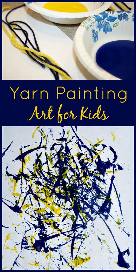 Yarn Painting Process Art for Kids Yarn Painting Art, Process Art For Kids, Yarn Painting, Messy Art, Kids Painting, Homeschool Art, Kindergarten Art, Art Activities For Kids, Toddler Art