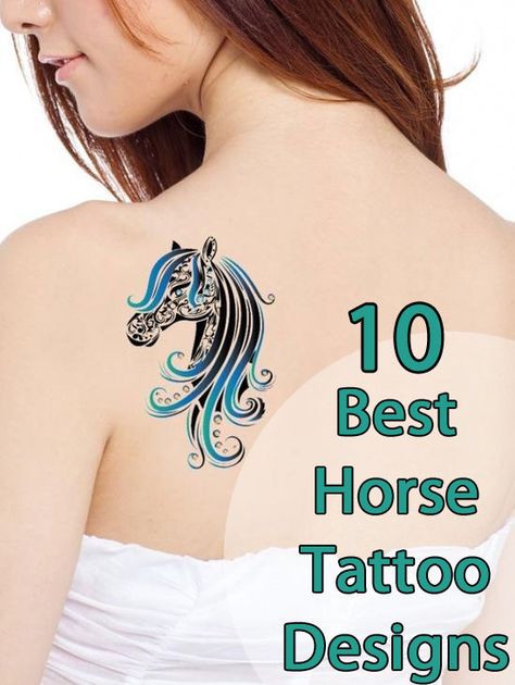 Best Horse Tattoos – Our Top 10 Horse Related Tattoos, Horse Tattoos For Women, Small Horse Inspired Tattoo, Horse Tatoos Ideas, Small Horse Themed Tattoos, Horse Tattoo Ideas For Women, Small Horse Memorial Tattoo, Arabian Horse Tattoo, Horse Tattoos