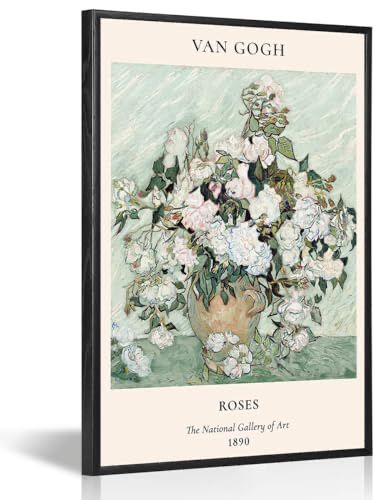 Van Gogh Roses, Van Gogh Wall Art, Bathroom Wall Decor Art, Art Exhibition Posters, Modern Abstract Wall Art, Art Van, National Gallery Of Art, National Gallery, Flower Prints Art