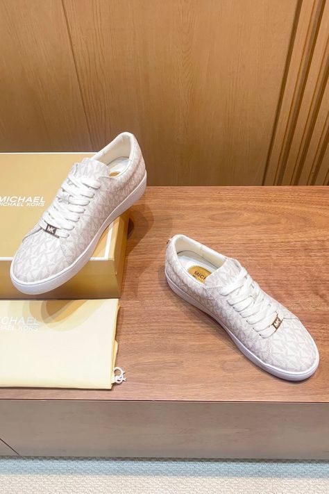 Michael Kors Sneakers |Michael Kors Keaton Signature Logo Off White Sneakers  💖👟✨| Sneaker Brands | Luxury Sneakers | designer Sneakers Collection | Sneakers | Sneakers Fashion · Lv White Sneakers, Gucci White Sneakers, Nike White Sneakers, Designer Sneakers For Men, Sneakers Gucci, Alexander Mcqueen White, Off White Sneakers, Michael Kors Sneakers, Chanel White