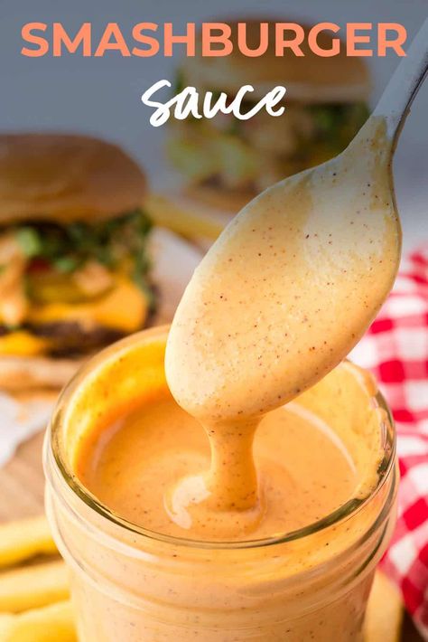 Smash Burger Sauce is a creamy, tangy, and savory sauce that's a quick & easy mix of ingredients you likely already have at home! Perfect over burgers or as a dip for crispy french fries. Smash Burger Sauce, Quesadilla Sauce, Homemade Big Mac Sauce, Big Mac Sauce Recipe, Mac Sauce Recipe, Homemade Big Mac, Big Mac Sauce, Mac Sauce, Chicken Honey