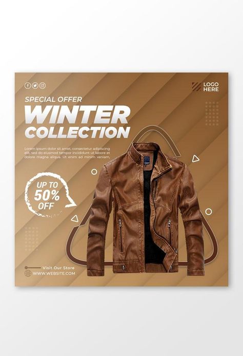 Winter Social Media Design, Winter Collection Poster Design, Social Media Fashion Posts, Clothing Social Media Post Design, Product Posters, Product Poster, Fashion Magazine Layout, Fashion Poster Design, Social Media Work