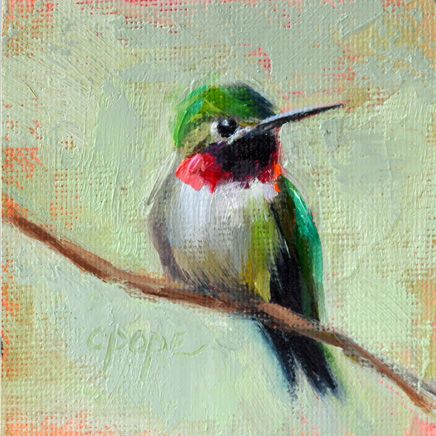 Bird Painting Acrylic, Simple Oil Painting, Hummingbird Painting, Popular Paintings, Contemporary Impressionism, Hummingbird Art, Painting Canvases, Painting Subjects, Simple Acrylic Paintings