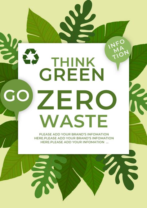 Green recyclable environmental zero waste flyer poster#pikbest#Templates Recycle Poster Design, Deforestation Poster, Sustainability Poster, Recycle Logo, Photography Movies, Color Design Inspiration, Poster Psd Free Download, Poster Psd, Powerpoint Word