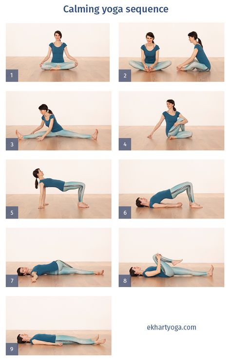 Invite space and serenity into your body and mind with this simple, calming yoga sequence. This easy, floor-based yoga sequence will gently open the body and calm your mind. Stay in each pose for about 5 to 10 slow, steady breaths and remember to practise the asymmetrical postures on the other side, resting in neutral in between sides. #yogasequence Gentle Floor Yoga Sequence, Yoga Floor Poses, Floor Yoga Sequence, Warrior 3 Sequence, Floor Yoga Poses, Gentle Yoga Sequence, Floor Yoga, Reverse Plank, Calming Yoga