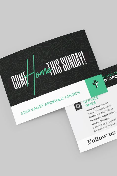 Alpine Wyoming, Church Invitation Card Design, Church Business Cards, Connect Cards For Church, Church Invite Cards, Church Activities Flyer Design, Church Poster Ideas, Church Invite Social Media, Social Media For Churches