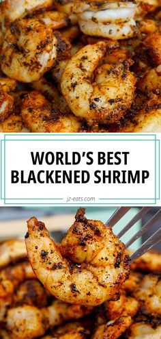 Blackened Shrimp Recipes Healthy, Blackened Cajun Shrimp, Shrimp Recipes With Shell On, Chicken And Shrimp On The Grill, Cajun Blackened Shrimp, The Best Shrimp Recipes, How To Blacken Shrimp, Blackened Shrimp Seasoning Recipe, Blacken Shrimp Recipes