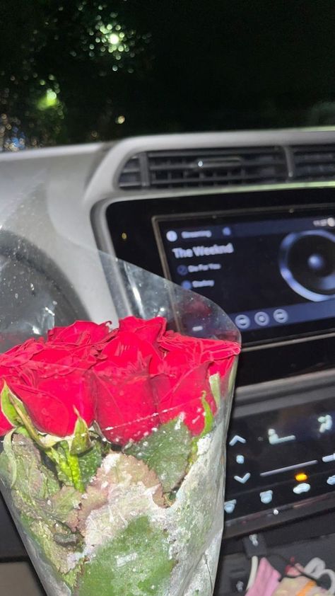 Rose In Car Snap, Fake Flowers Snap, Fake Date Snaps, Rose Snap Story, Flowers Fake Snap, Fake Date Snapchat, Baarish Snaps, Dating Snap, Flower Story Instagram