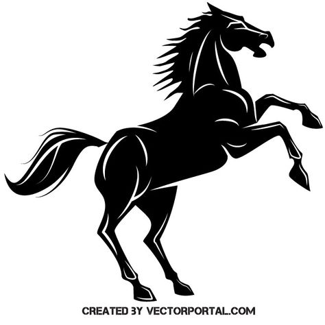 Stallion Tattoo, Horse Outline, Horse Clip Art, Horse Vector, Stencil Logo, Horse Running, Horse Clipping, Animal Stencil, Running Horse