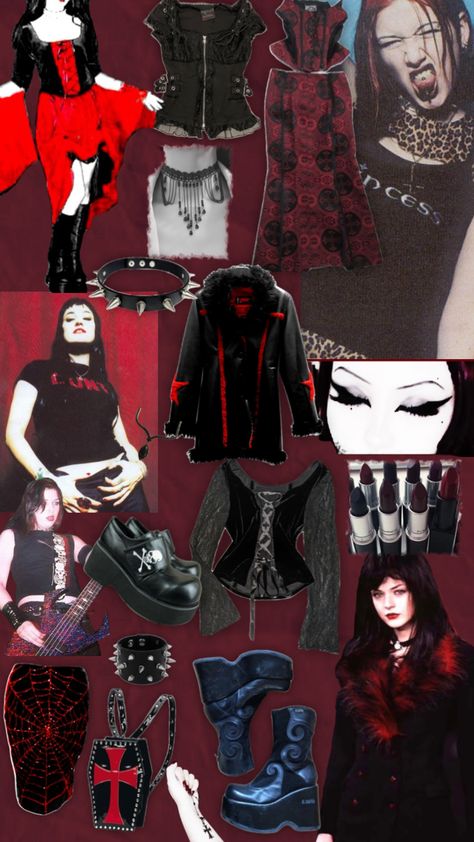 #goth #gothicfashion #90s Horrorcore Aesthetic Outfits, 80s Goth Aesthetic, 90s Mall Goth Aesthetic, 80s Trad Goth, 90s Goth Outfits, Mallgoth Outfits, Mall Goth Fashion, Work Goth, Mall Goth Aesthetic