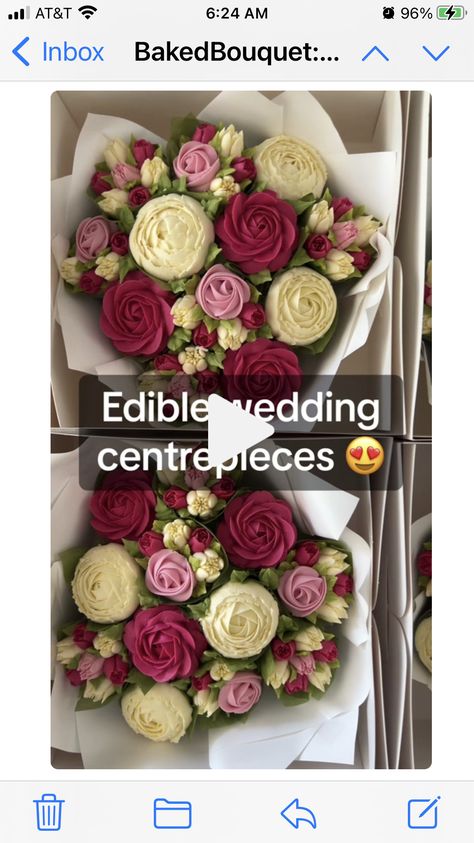 Cupcake Bouquets, Floral Cupcakes, Cupcake Bouquet, Floral Table, Wedding Floral, Floral Centerpieces, Wedding Centerpieces, Bouquets, Make Your Day