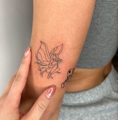 Fairy tattoo 
Fine line
Fine line tattoo 
Small tattoo 
Tattoo Fine Line Fairy Tattoo, Fairy Tattoo, Discreet Tattoos, Tattoo Inspo, Fine Line, Minimalist Tattoo, Tattoo Artists, Tatting, Tattoos