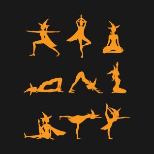 Witches doing yoga Yoga For Witches, Spooky Yoga, Yoga Profile, Witch Yoga, Yoga Illustrations, Yoga Halloween, Halloween Yoga, Cirque Vintage, Yoga Drawing