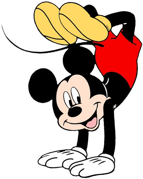 Mickey, Doing a Handstand Γενέθλια Mickey Mouse, Miki Mouse, Disney Clipart, Mickey Mouse Images, Nike Art, Mickey Mouse Pictures, Mouse Drawing, Images Disney, Disneyland Pictures