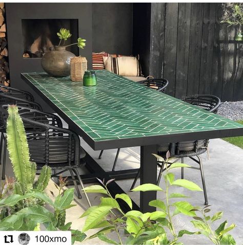 Tile Dining Room Table, Tiled Table Top Outdoor, Outside Dinner Table, Tiled Outdoor Table, Tile Outdoor Table, Outdoor Mosaic Table, Apartment Backyard, Mosaic Tile Table, Tile Tables