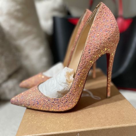 Brand New Inbox, Christian Louboutin So Kate 120 Pink Dragonfly Pompadour Size 40.5 Or Us 10.5 Pink Dragonfly, Fancy Heels, Very High Heels, Louboutin So Kate, Cute Shoes Heels, Fab Shoes, Christian Louboutin So Kate, Makeup Stuff, So Kate