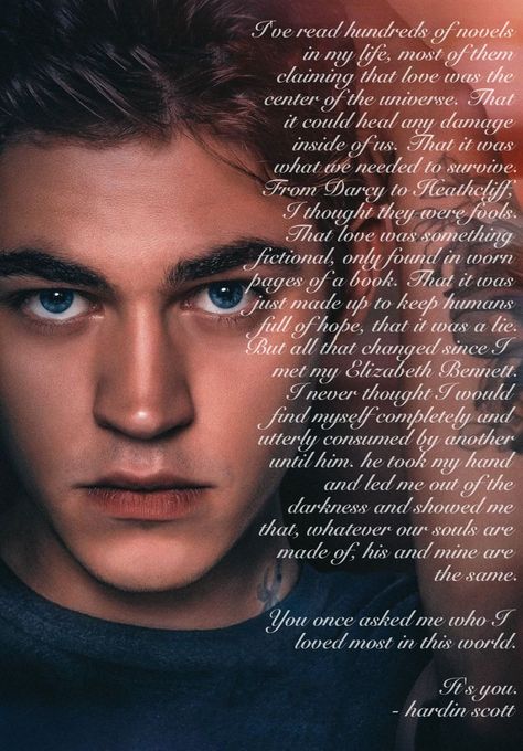 Hardin scott qoute in after 1 Harden Scott Tattoos, Hardin Scott Quotes, Harden Scott, Hardin Scott, After Movie, Just Friends, Movie Quotes, Love Story, Funny Quotes