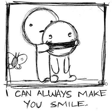 Sometimes a simple drawing is all that is necessary A Drawing, You Smile, The Words, Make You Smile, I Can