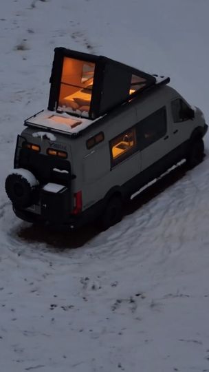 4.9K views · 163 reactions | Imagine You Owning This!Vanlife Adventure with no limits. 😍 Really love thel pop-up roof top with glass windows. 🚐 @redtailoverland in Colorado built this epic campervan #vanbuild360 #vanbuild #vanlife #vanlifestyle #diyvanbuild #sprinter #sprintervanlife #vanlife #campervan #diytinyhomes #minimalisthome #customvan #vanlifeuk #vanbuilduk | Van Build 360 | Sliders Club · Mood Rings Van With Pop Up Roof, Campervan Pop Up Roof, Sprinter Pop Top, Van Life Windows, Pop Top Van, Van Pop Up Roof, Pop Top Camper, Mood Rings, Nomadic Lifestyle