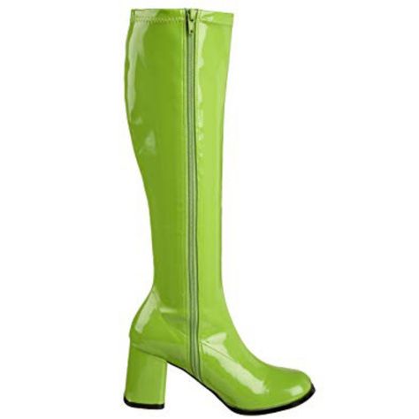 New Funtasma Dancer Stretch Patent Leather, Knee High, Retro, Gogo-300. Lime Green Boots Size 11. Irregular. Cosmetic Scuffs As Pictured From Manufacturer, Shipping And Handling And/Or Storage. These Are Unused, Never Worn, New. Approx. 3 In. Block Heel. Lime Green Boots, Green Boots, Black Cowboy, Gogo Boots, Pointed Toe Boots, Black Boots Women, Nike Shoes Women, Madden Girl, Lace Up Heels