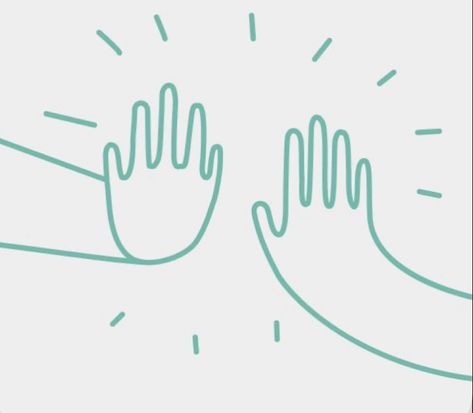 High Five Aesthetic, High Five Tattoo, Hands High Five Drawing, Hands Logo Ideas, Hand Illust, High Five Drawing, Hands Doodle, High Five Illustration, Hand Graphic Illustration