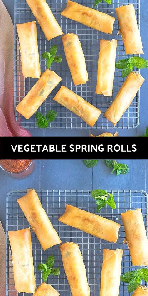 VEGETABLE SPRING ROLLS Asian Spring Rolls, Easy Spring Rolls, Veg Spring Rolls, Vegetarian Spring Rolls, Vegan Spring Rolls, Veggie Spring Rolls, Low Calorie Vegetables, Vegetable Spring Rolls, Spring Roll Wrappers