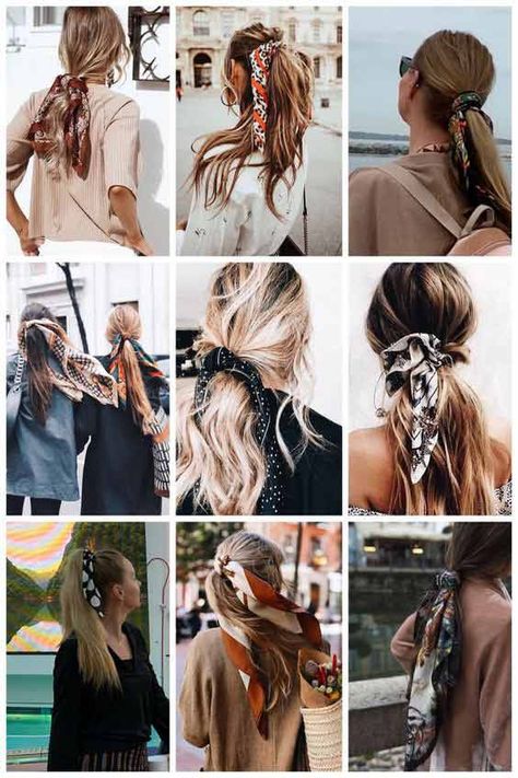 40+ Head Scarf, Head Wrap, Headband Styles For Girls In 2021 | FashionEven Blond Rose, Hair Scarf Styles, Hippie Hair, Curly Girl Hairstyles, Penteado Cabelo Curto, Bandana Hairstyles, Trending Hairstyles, Light Hair, Grunge Hair