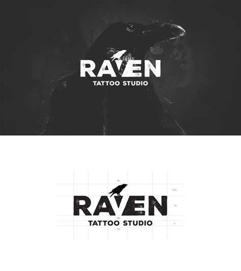 Logo design inspiration Emblem Tattoo, Tattoo Studio Logo, Property Logo Design, Wordmark Logo Design, Typography Tattoo, Raven Logo, Dj Logo, Logo Branding Design, Logo Design Set