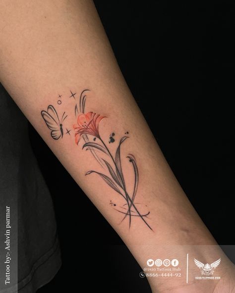 # Tattoo #Inked #Tattooldeas #TattooArt #TattooDesign # TattooInspiration #TattooArtist #TattoosOfinstagram #TattooLife # TattooCommunity #Tattooed #TattooLove #TattooedGirls #TattooedMen #Traditional Tattoo #NeoTraditional Tattoo #BlackworkTattoo #WatercolorTattoo #Minimalistlattoo #Geometriclattoo #1920tattoozhul #tattoobypankaj #tattoobypankaisharma #ahmedabad #8866444492 #gujarat #tattoo #unique Tattoo Unique, Minimal Tattoos, Tulip Tattoo, Neotraditional Tattoo, Girls Tattoo, Cool Forearm Tattoos, Dad Tattoos, Tattoo Designs For Girls, Small Tattoos For Guys