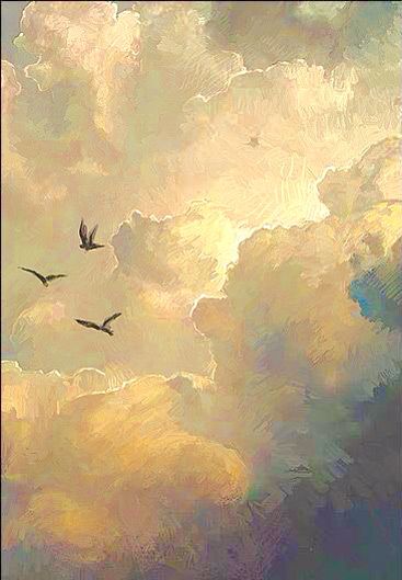 Scene Wallpaper, Sky Painting, Cloudy Sky, Cloud Painting, Aesthetic Painting, Ethereal Art, 판타지 아트, Junk Drawer, Sky And Clouds