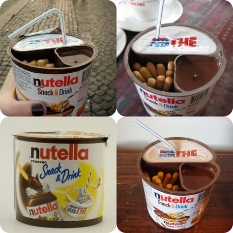 Nutella Snacks, Nutella Go, Chocolate Cake Designs, Nutella Desserts, Superhero Birthday Cake, Kawaii Dessert, Candy Drinks, Chocolate Nutella, Dessert Shop