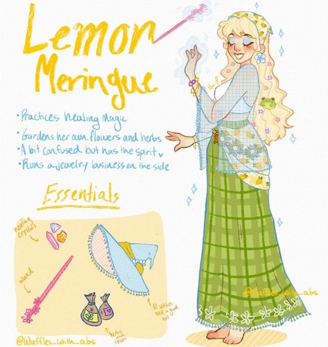 Lemon Meringue Fanart, Cute Outfits Art, Magical Character Design, Strawberry Shortcake Fanart, Lemon Meringue Strawberry Shortcake, Strawberry Shortcake Lemon Meringue, Lemon Merengue, Kida Disney, Berry Shortcake