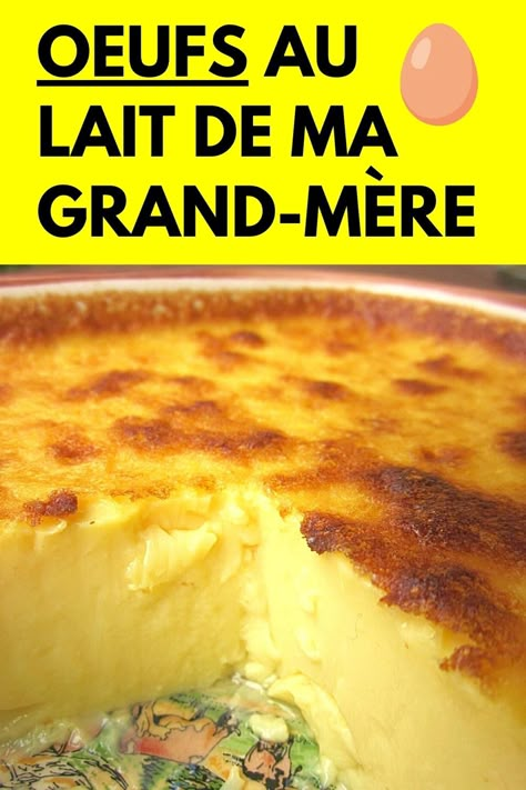 Vous avez envie de faire des oeufs au lait ? Vous allez vous régaler avec la délicieuse recette de ma grand-mère. Cette recette maison est facile et rapide à faire et meilleure que celle de Cyril Lignac. Ce dessert oeuf au lait de ma mamie est un vrai régale. Voici comment faire : Cake Factory, Flan, Casseroles, Biscuits, Caramel, Dessert Recipes, Food And Drink, Nutrition, Cake