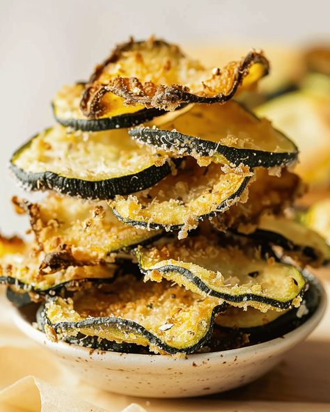 Oven-Baked Zucchini Chips Welcome back to my kitchen where today we’re transforming a simple zucchini into a crispy, savory snack that’s both delightful and healthy. Oven-baked zucchini chips are the ... Read more Oven Zucchini Recipes, Dehydrated Veggies, Baked Zucchini Chips, Zucchini Chips Baked, Baked Zucchini, Bake Zucchini, Guilt Free Snacks, Zucchini Chips, Favorite Meals