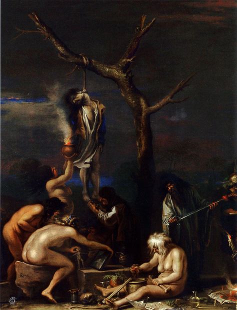 Salvator Rosa, Rennaissance Art, Francisco Goya, Psy Art, Macabre Art, Baroque Art, Occult Art, Winter Painting, Classic Paintings