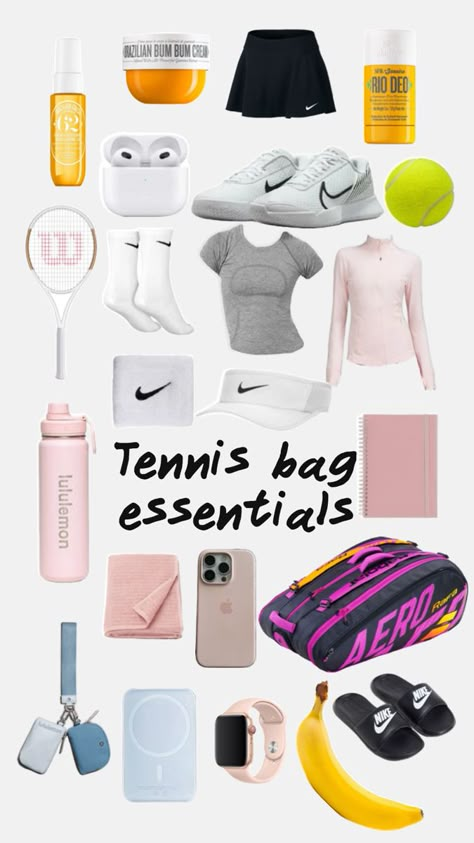 Tennis Bag Essentials, Tennis Bag, Bag Essentials, Tennis, Tennis Bags