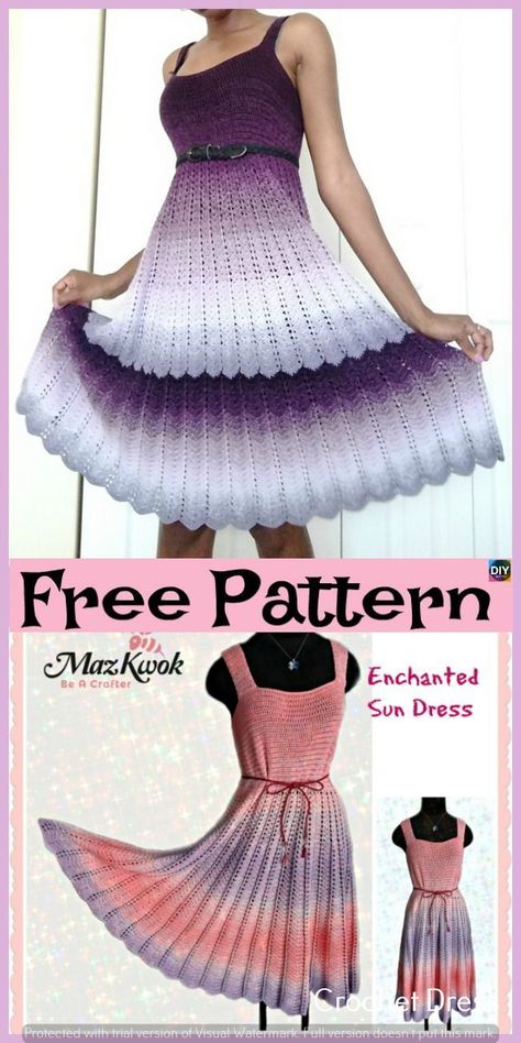 Crochet instructions-Perfect Crochet Gift: Beautiful Tops for Your Loved Ones Crochet Dress Pattern Free, Crocheted Dress, Handbags Patterns, Crochet Wearables, Dress Patterns Free, Mode Crochet, Crochet Skirts, Crochet Clothes For Women, Trendy Crochet