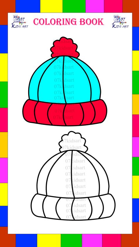 winter cap drawing , kids art , kids drawing , kids painting , drawing winter cap , simple cap drawing , easy winter cap drawing , kids winter cap drawing ,kids coloring book , winter cap , beautiful cap drawing . kids hub drawing . Basic Drawings For Beginners, Winter Easy Drawings, Winter Drawings Easy For Kids, Winter Drawings Easy, Cartoon Drawing For Kids, Students Drawing, Scenery Drawing For Kids, Poppy Coloring Page, Drawing Classes For Kids